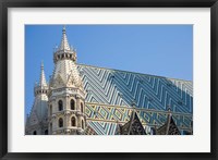 Framed St Stephen's Cathedral, Vienna, Austria