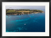 Framed Ile Saint-Honorat, Cote d'Azur, France