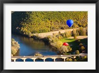 Framed Hot Air Balloon, Chateau de Castelnaud