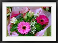 Framed Flowers in Market