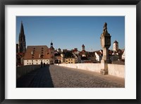 Framed Historic Stone Bridge, Germany