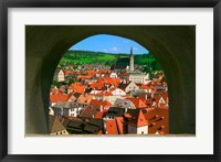 Framed Cityscape of Cesky Krumlov, Czech Republic