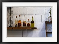 Framed Collection of Pear Eau-de-Vie, Champagne Francois Seconde