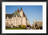 Framed Chateau Laurier Hotel in Ottawa