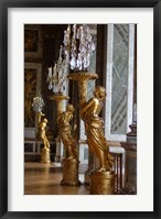 Framed Hall of Mirrors and Gold Statues, Versailles, France