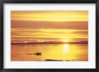 Framed Baffin Island Sunset