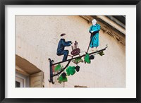 Framed Wrought Iron Sign, Hautvillers, France