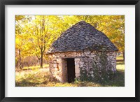 Framed Country Hut of Stone (Borie),  France