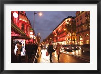 Framed Boulevard Haussmann, Paris, France