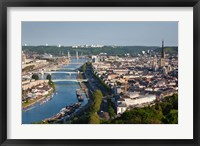 Framed City Above Seine River, Rouen