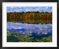 Framed Park Haven Lake in Autumn