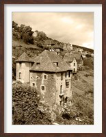 Framed Medieval houses, Aveyron, Conques, France