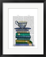 Framed Teacup and Books