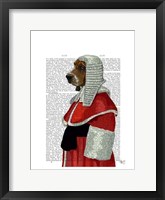 Basset Hound Judge Portrait I Framed Print