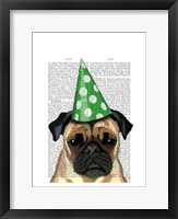 Party Pug Framed Print