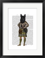 Scottish Terrier in Kilt Framed Print