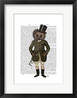 Hedgehog Rider Full Framed Print