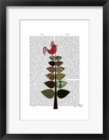 Tartan Tree Illustration Framed Print