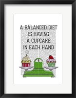 Framed Balanced Diet Illustration