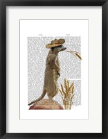 Meerkat Cowboy Framed Print