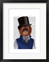 Framed Orangutan in Top Hat