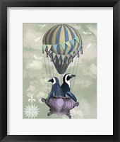 Flying Penguins Framed Print