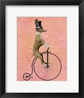 Framed Greyhound on Black Penny Farthing