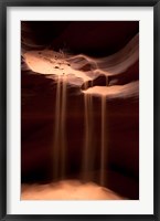 Framed Sand Flowing in Antelope Canyon, Arizona