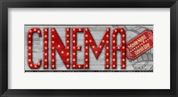 Movie Marquee Panel I (Cinema) Framed Print