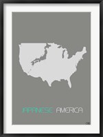 Japanese America Framed Print