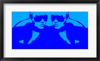 Niki Mirror Blue Framed Print