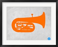 Framed Orange Tuba 2