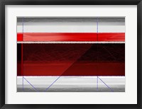 Framed Abstract Red and Brown