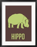 Framed Hippo Green