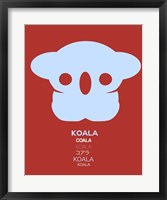 Framed Purple Koala Multilingual