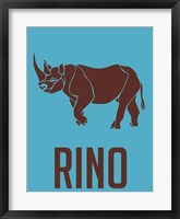 Framed Rhino Brown