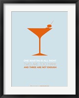 Framed Martini Orange