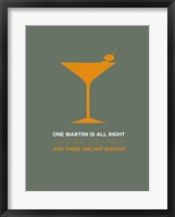 Framed Martini Yellow