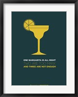 Framed Yellow Margarita