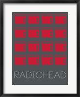 Framed Radiohead Red