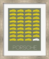 Framed Porsche Yellow