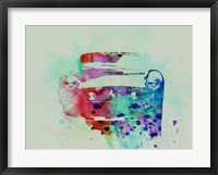 Framed Ferrari Front Watercolor