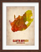 Framed South African Map