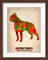 Framed Boston Terrier