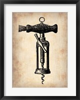 Vintage Wine Opener 4 Framed Print