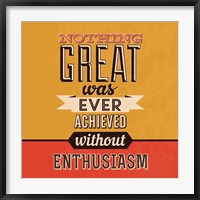 Framed Enthusiasm