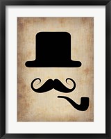 Framed Hat Glasses and Mustache 4