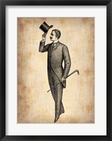 Framed Vintage Victorian Man