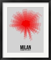 Framed Milan Radiant Map 1