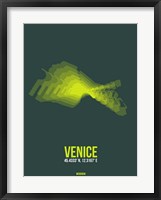 Framed Venice Radiant Map 1